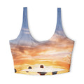 Sports Bra - Golden Hour Mountain Trail | Echovira Gallery