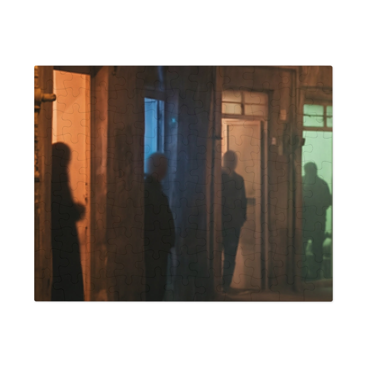 Jigsaw Puzzle with Tin - Shadowed Alleyway Mystery Art Print...
