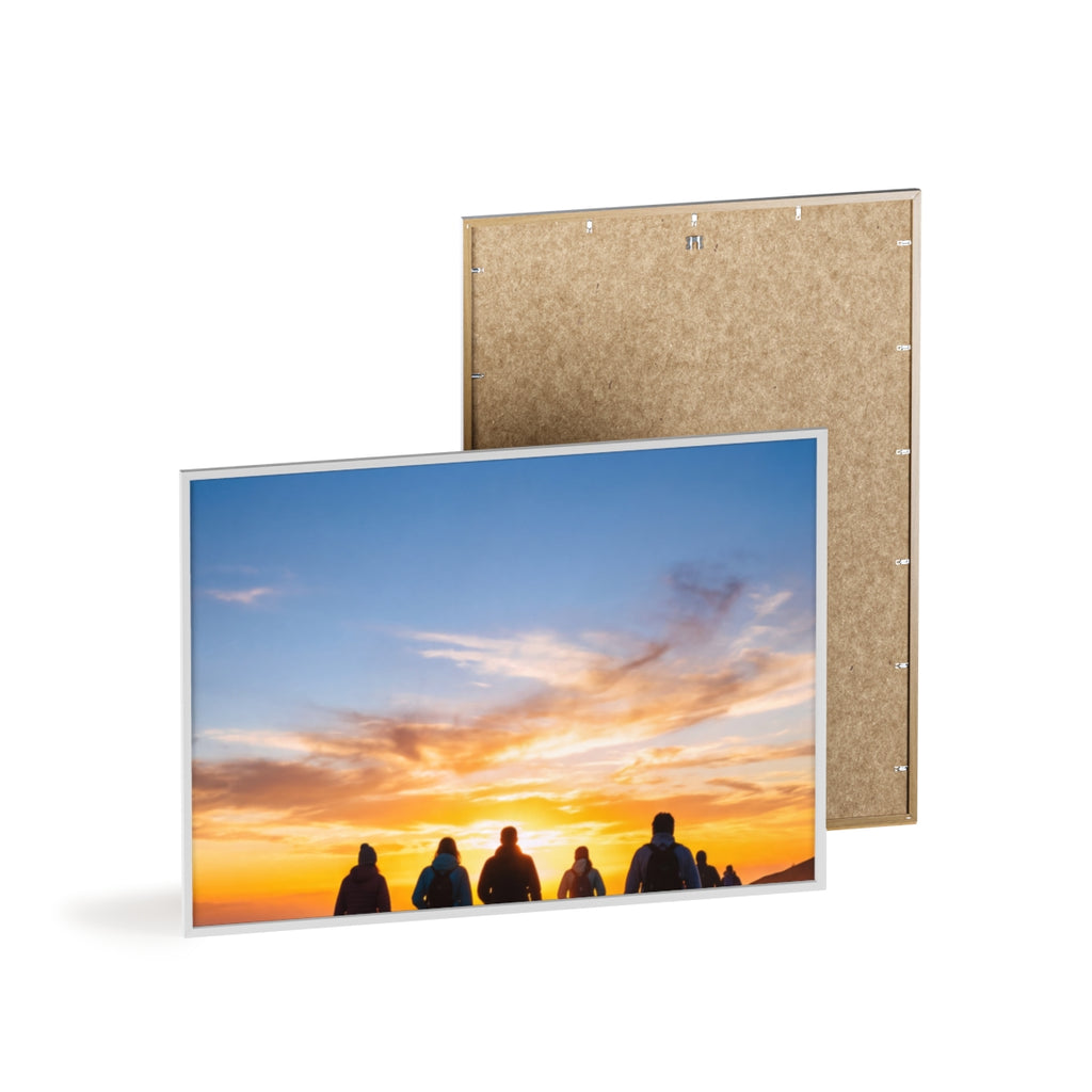 Posters with Wooden Frame - Sunrise Journey
