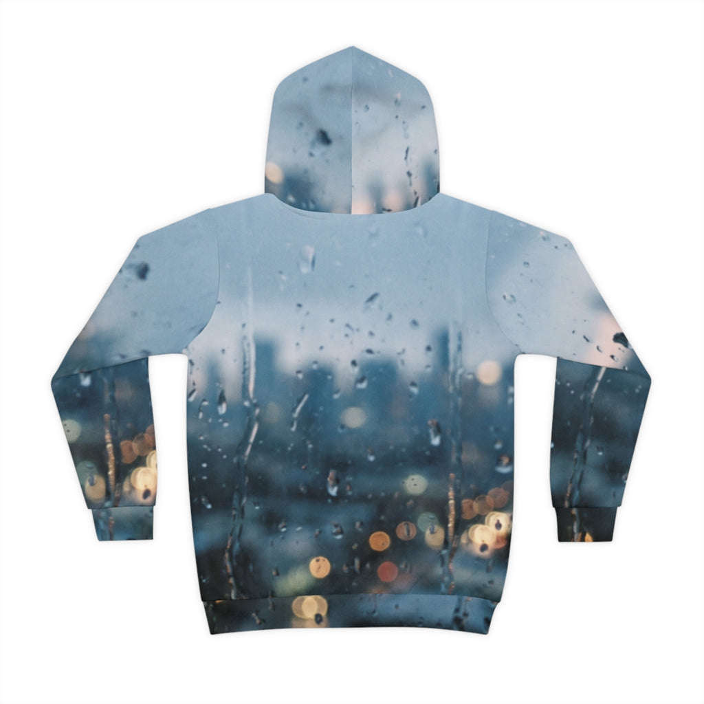 Children's Hoodie Rainy City Window