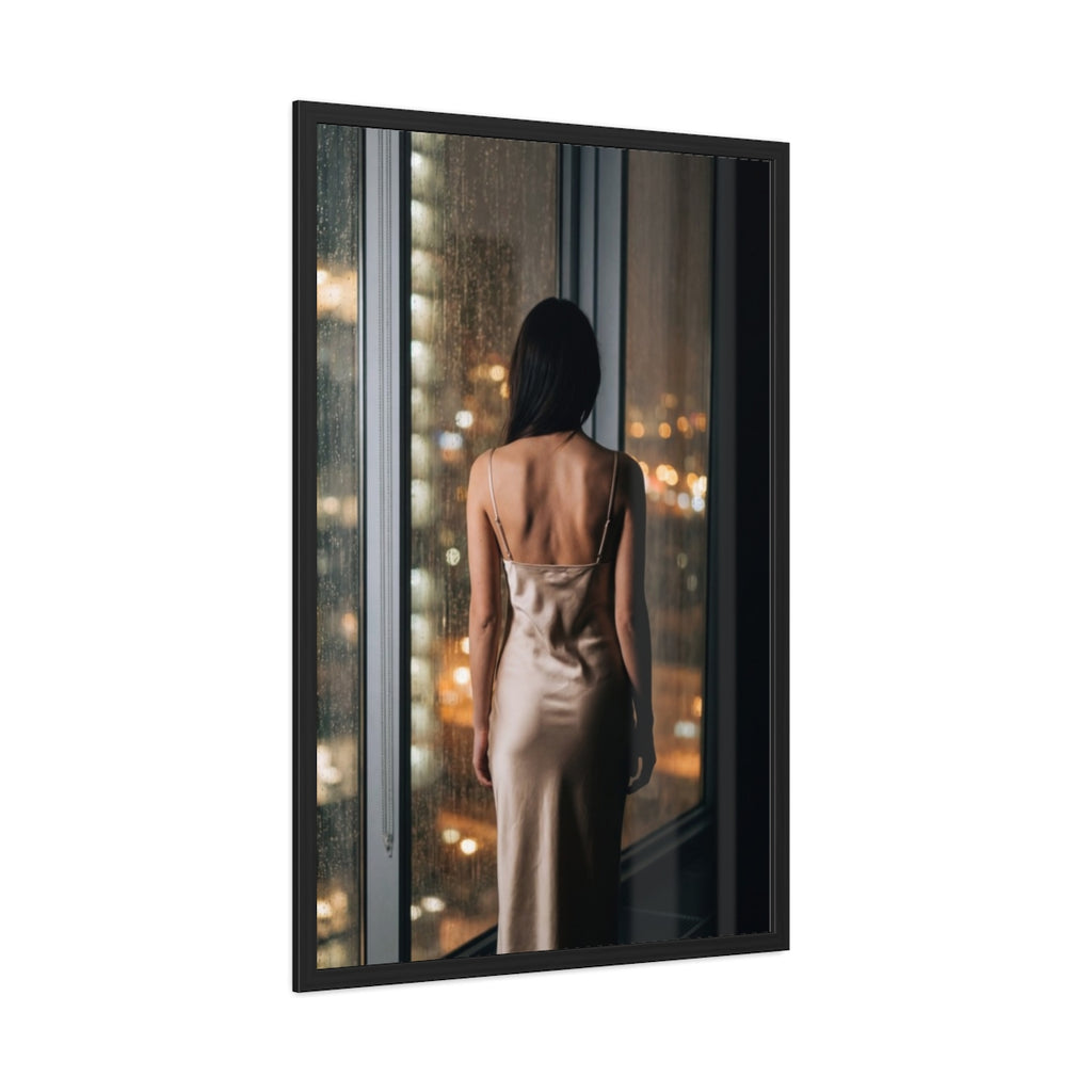 Framed Poster - Rainscape Silhouette — Portrait (8×12, 9×11...