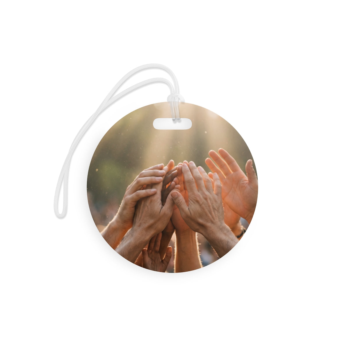 Luggage Tags - Golden Rays of Unity Wall Art | Echovira...