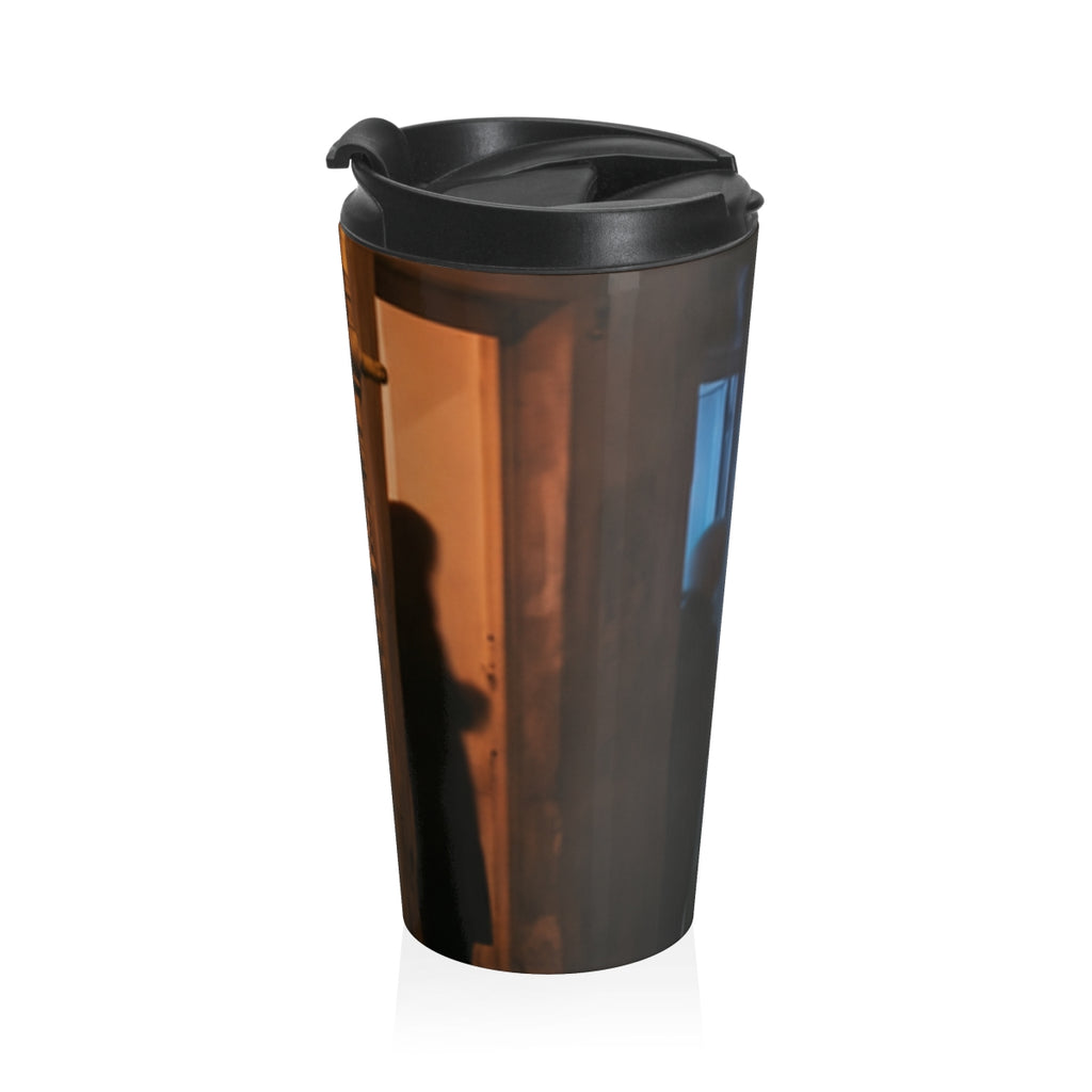 Stainless Steel Travel Mug - Shadowed Alleyway Mystery Art...
