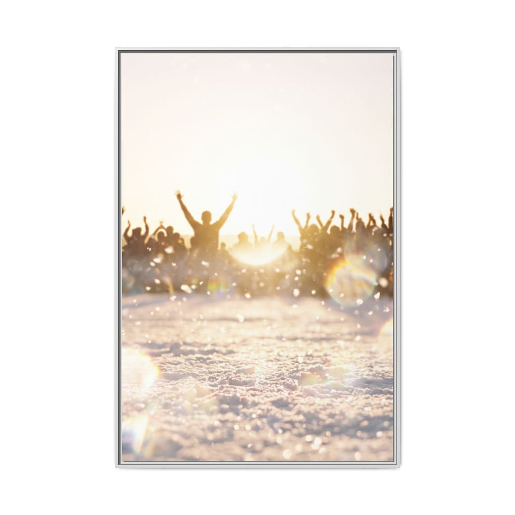 Portrait Framed Matte Canvas Golden Hour Art