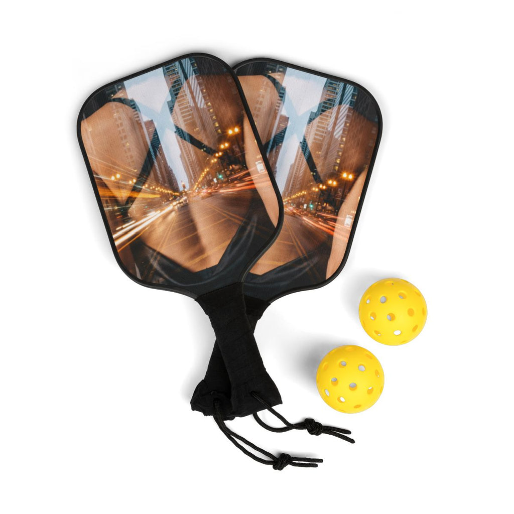Pickleball Kit - Urban Pulse Double Exposure Art | Echovira...