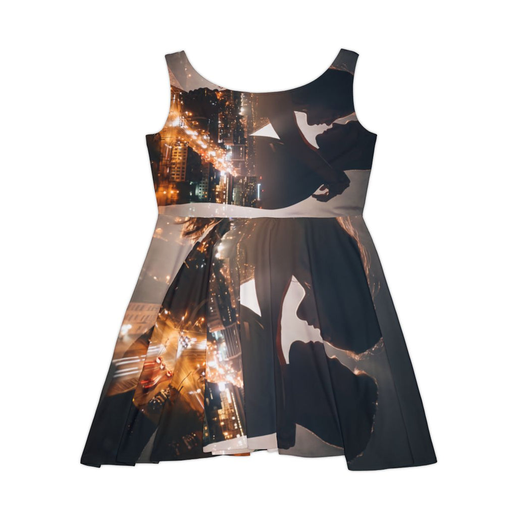 Women's Skater Dress - Midnight City Romance | Echovira...