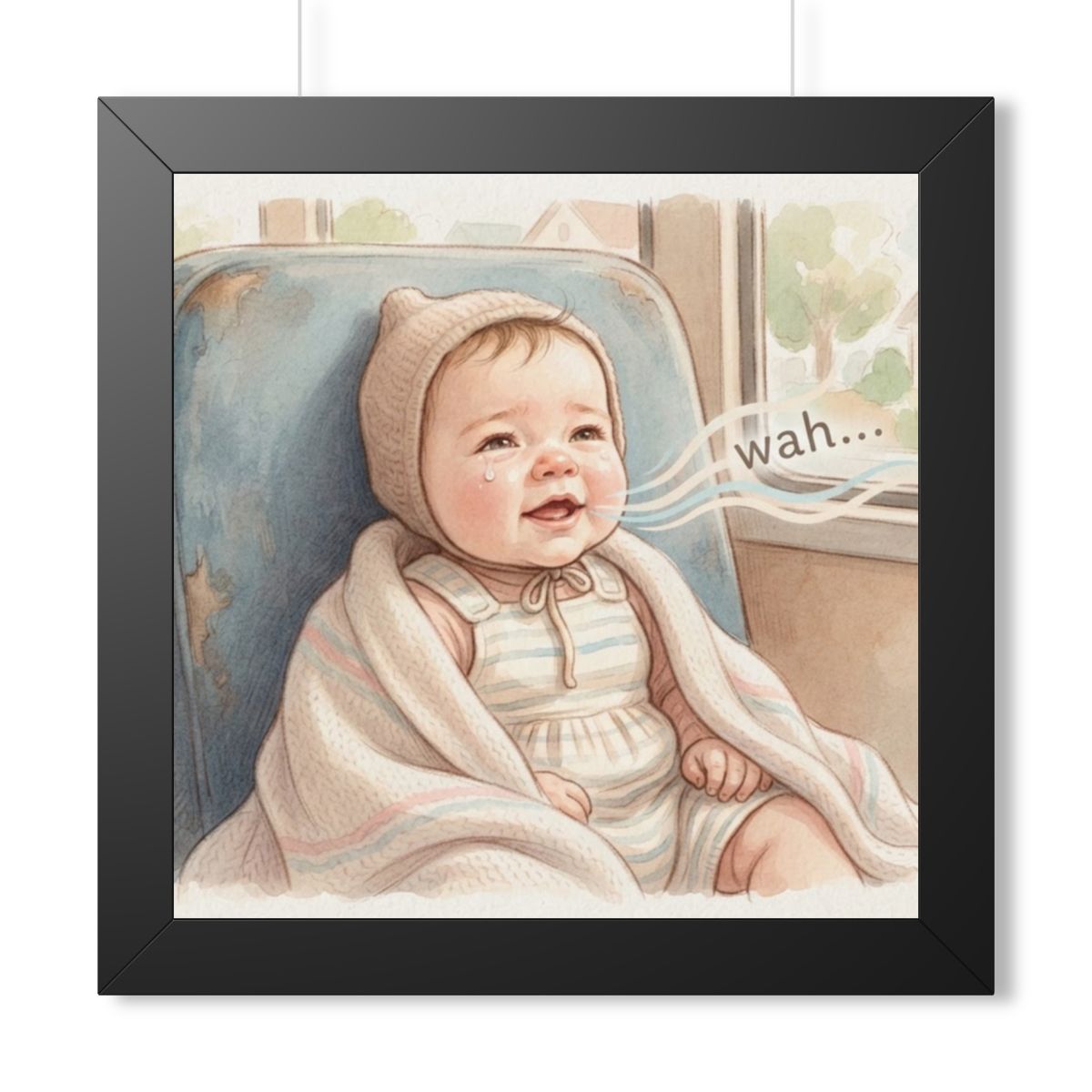 Framed Vertical Poster - Sweet Baby — Black (11×14, 12×16......