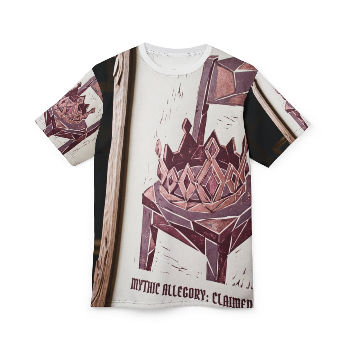 Women's Linocut Crown Cut and Sew Tee