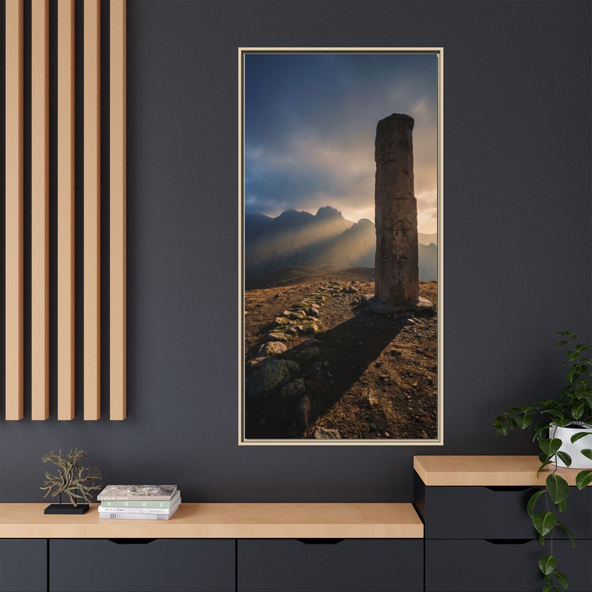 Framed Matte Canvas - Sun Peak