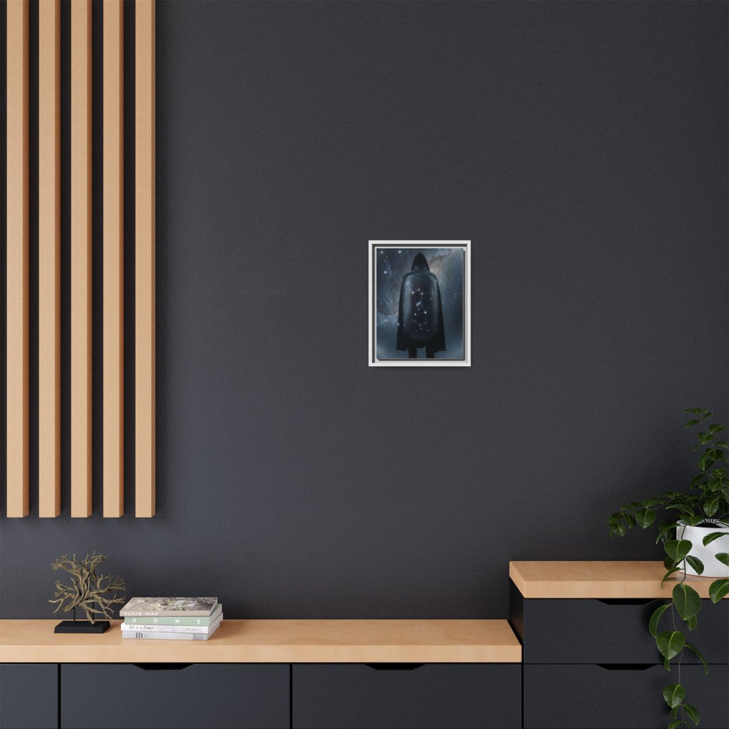 Framed Matte Canvas - Cosmic Sentinel — White / 1.25" (8×10...