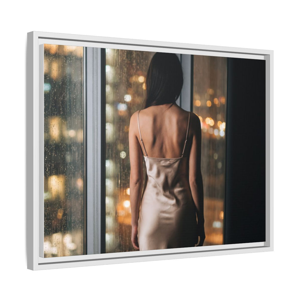 Framed Matte Canvas - Cinematic Nights — White / 1.25"