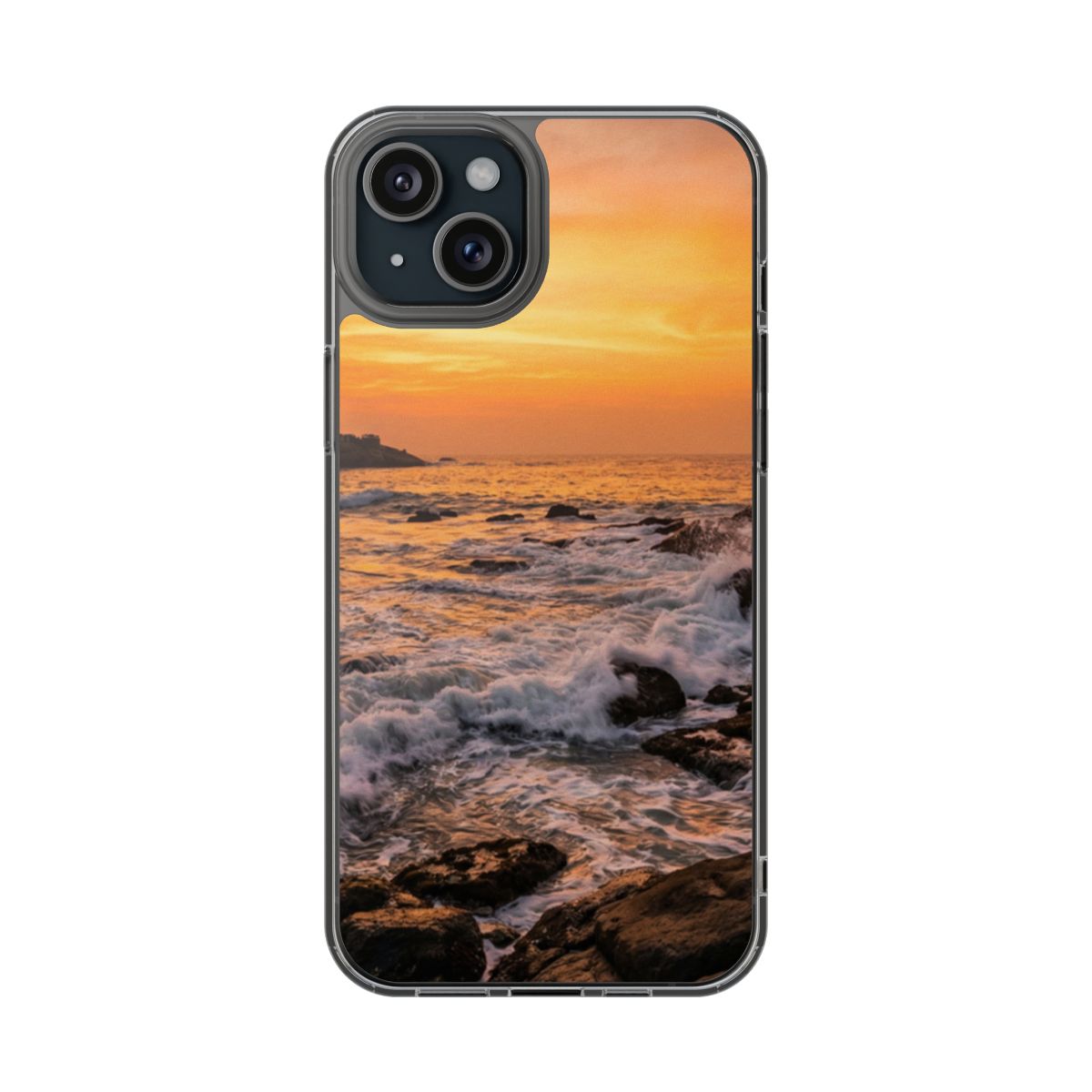Clear Impact-Resistant Cases - Clear Phone Case - Golden...