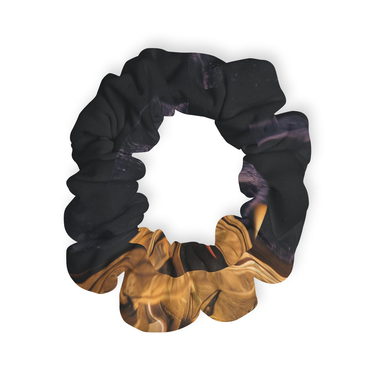 Vintage Brass Sundial Compass Hair Scrunchie