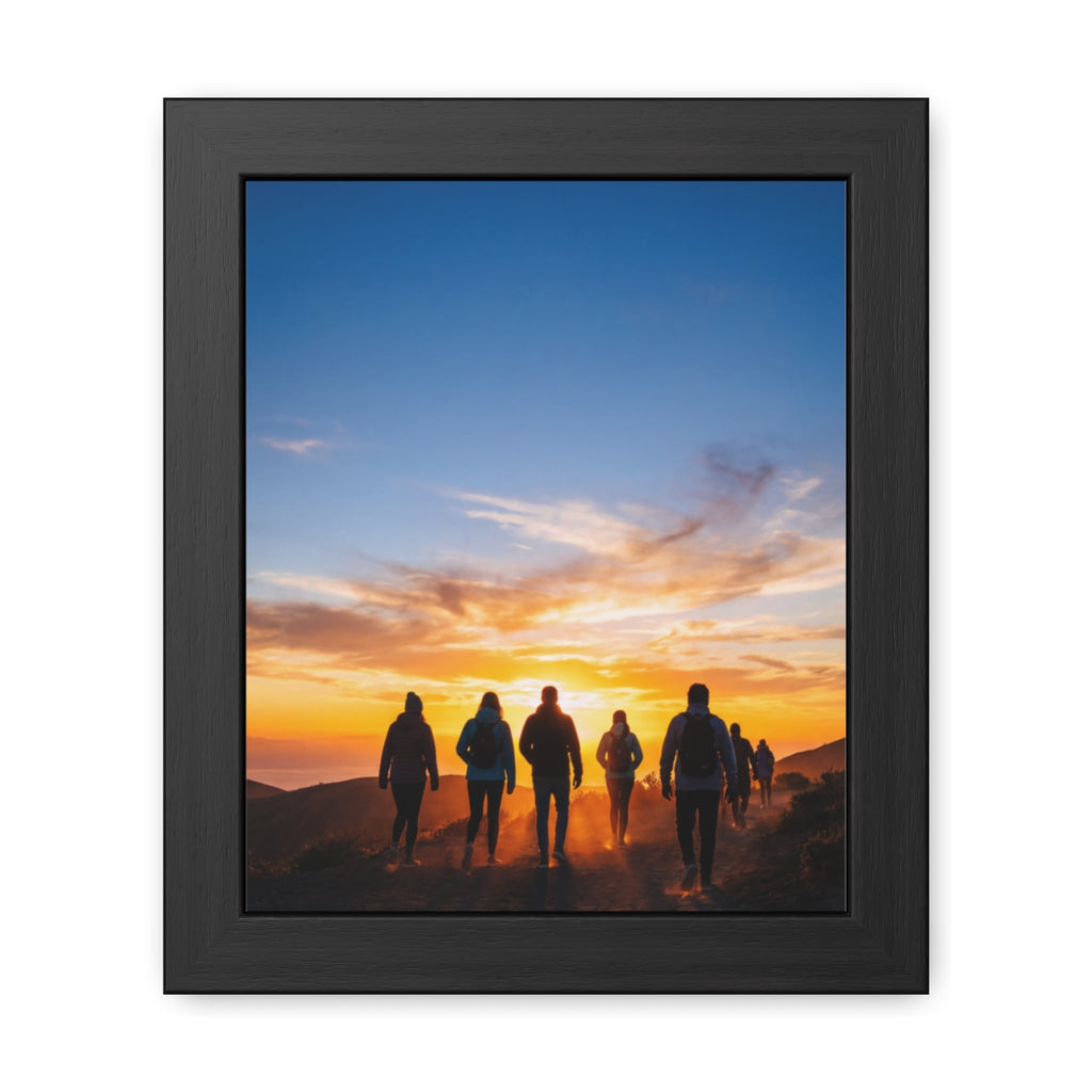 Framed Poster - Sunset Silhouette
