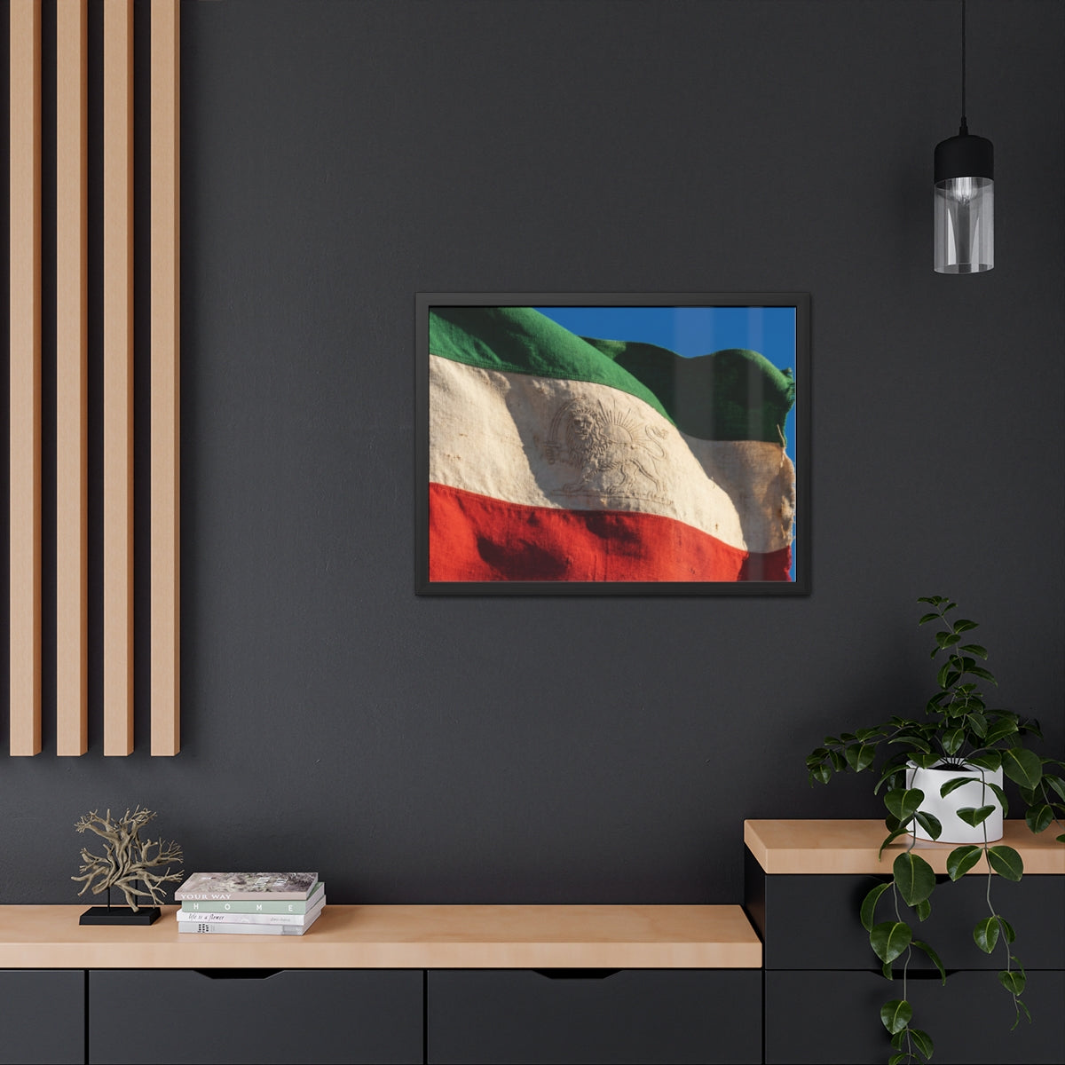 Framed Wall Art - Heritage Flag — Landscape