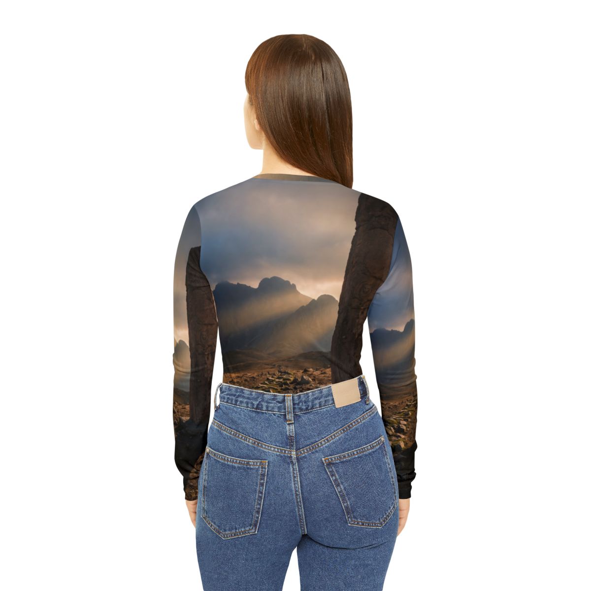 Women's V-Neck - Majestic Mountain