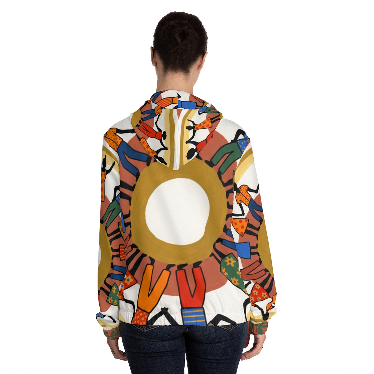 Women's Full-Zip Hoodie - Unity Mandala | Echovira Gallery