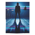 Cyberpunk Arcade Neon Baby Swaddle Blanket