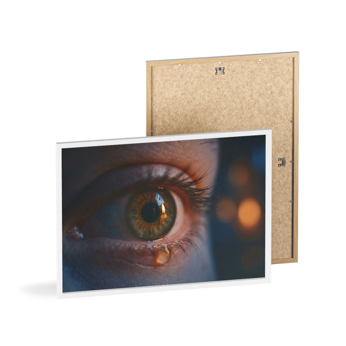 Poster mit Holzrahmen – Eye Art
