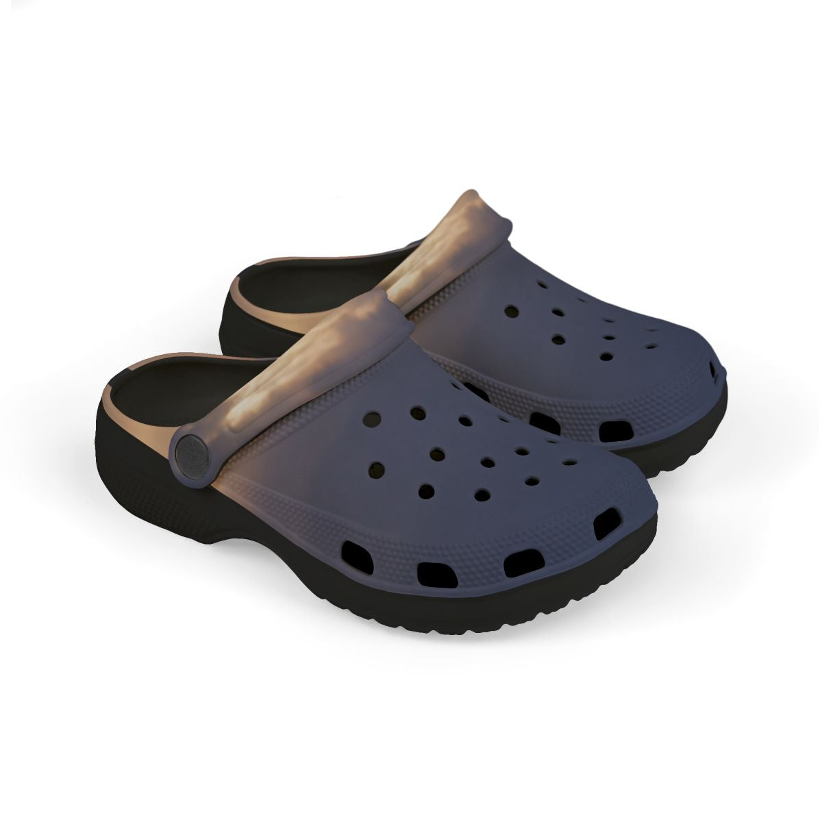 Kids' Clogs with Moody Horizon Dawn Artwork