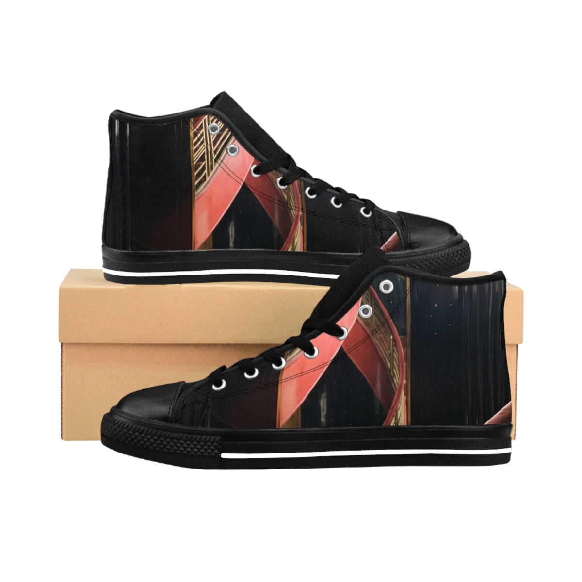 Women's Classic Sneakers Art Deco Staircase