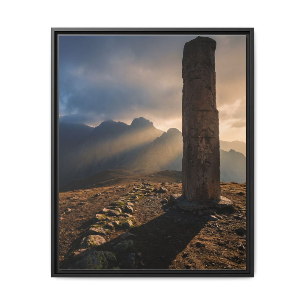 Framed Matte Canvas - Sun Peak