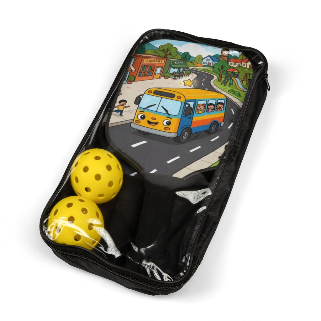 Pickleball Kit - Happy Town Bus | Echovira Gallery