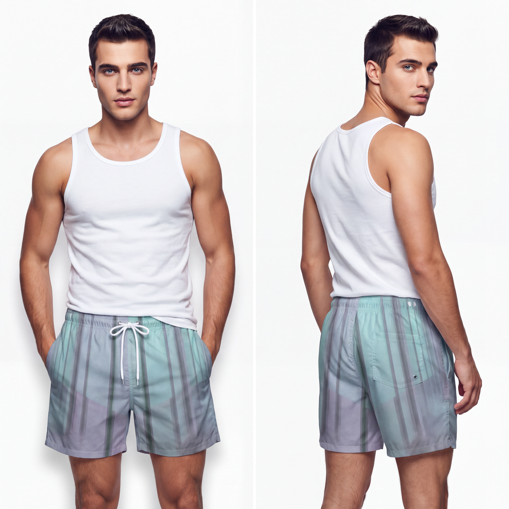 Swim Trunks - Liminal Corridor Fog Art Print | Echovira...