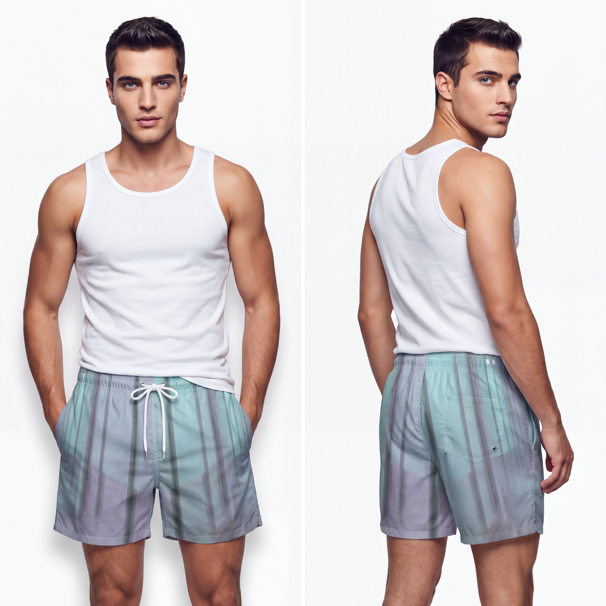 Swim Trunks - Liminal Corridor Fog Art Print | Echovira...