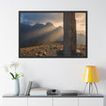 Framed Posters - Mystic Monolith Ancient Persian Mountain......