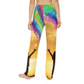Kids Lounge Pants - Rainbow Silhouette Wall Art - Luminous...
