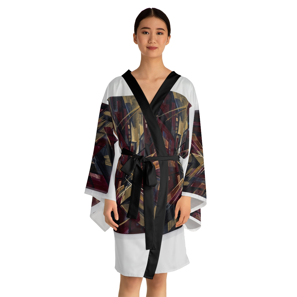 Long Sleeve Kimono Robe - Urban Glow | Echovira Gallery