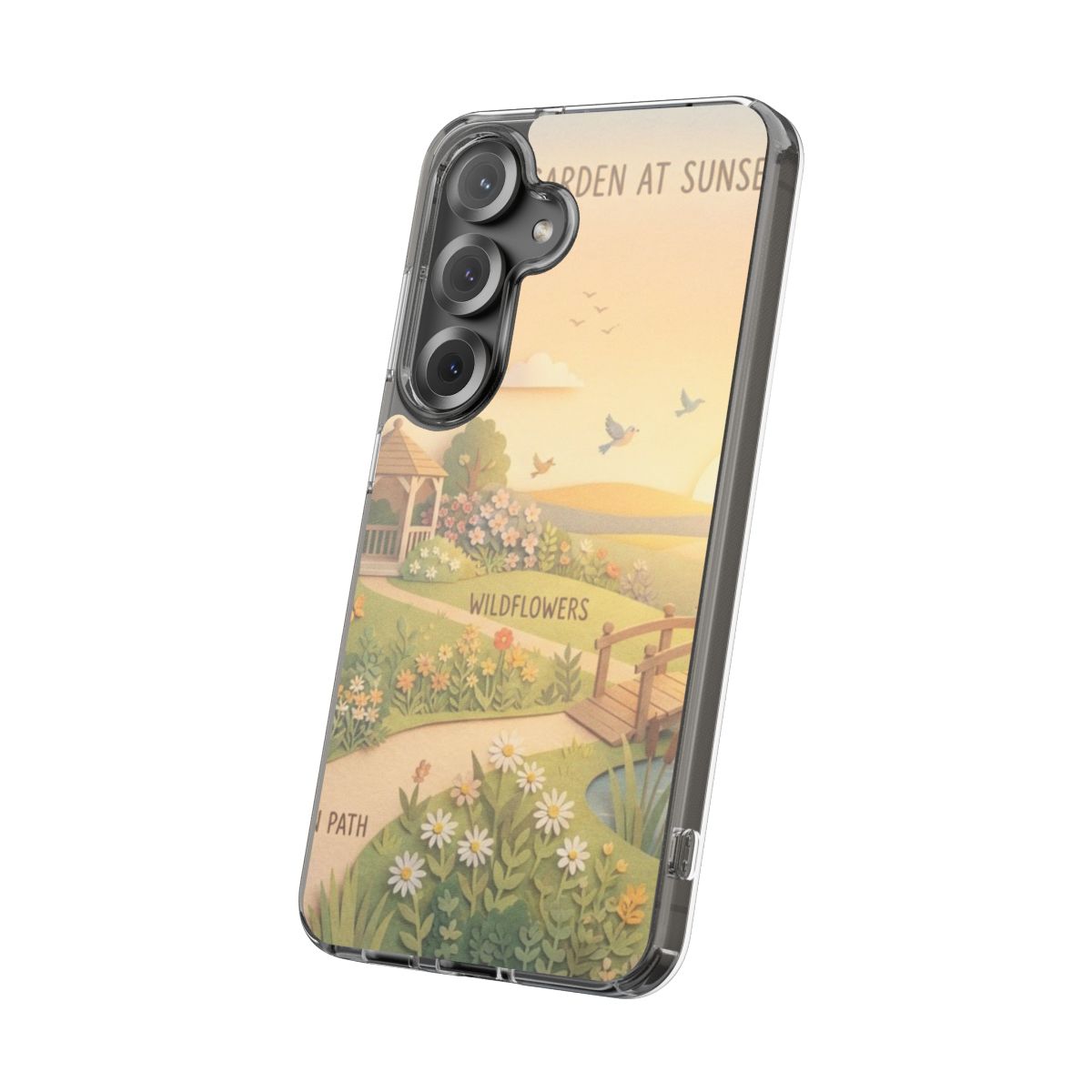 Clear Impact-Resistant Cases - Clear Phone Case - Sunset......