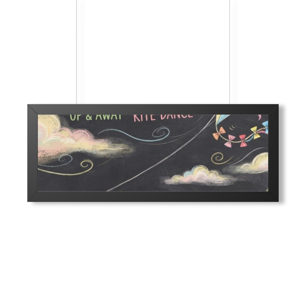 Framed Horizontal Poster - Breeze Meadow — Black (14×11... |...