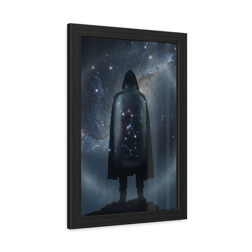Framed Posters - Cosmic Sentinel Orion Constellation Art —...