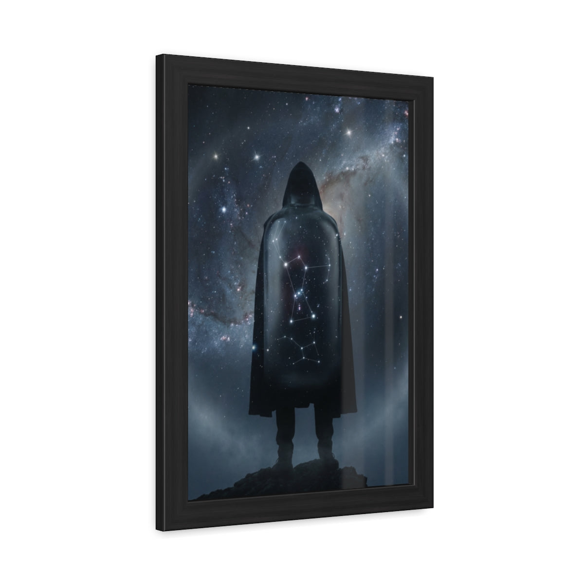 Framed Posters - Cosmic Sentinel Orion Constellation Art —...