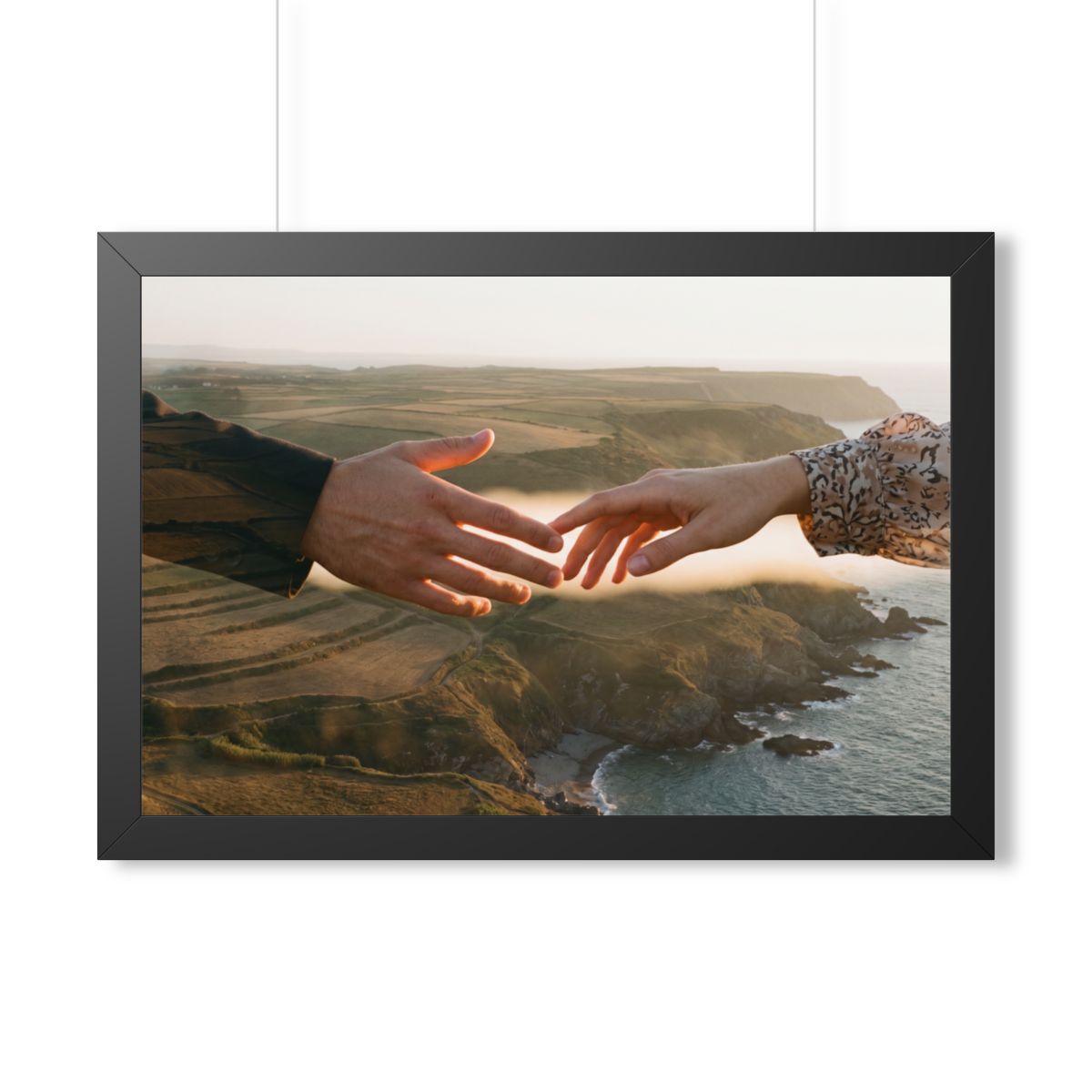 Framed Horizontal Poster - The Infinite Touch | Ethereal......