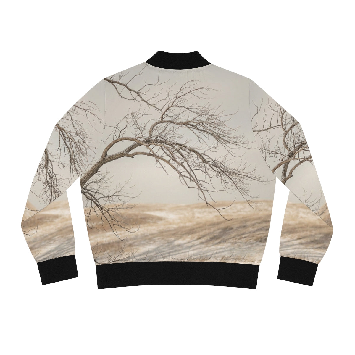 Women's Bomber Jacket - Winter Branch Solitude Landscape |...