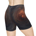 Women's Biker Shorts - Abyssal Ember | Echovira Gallery