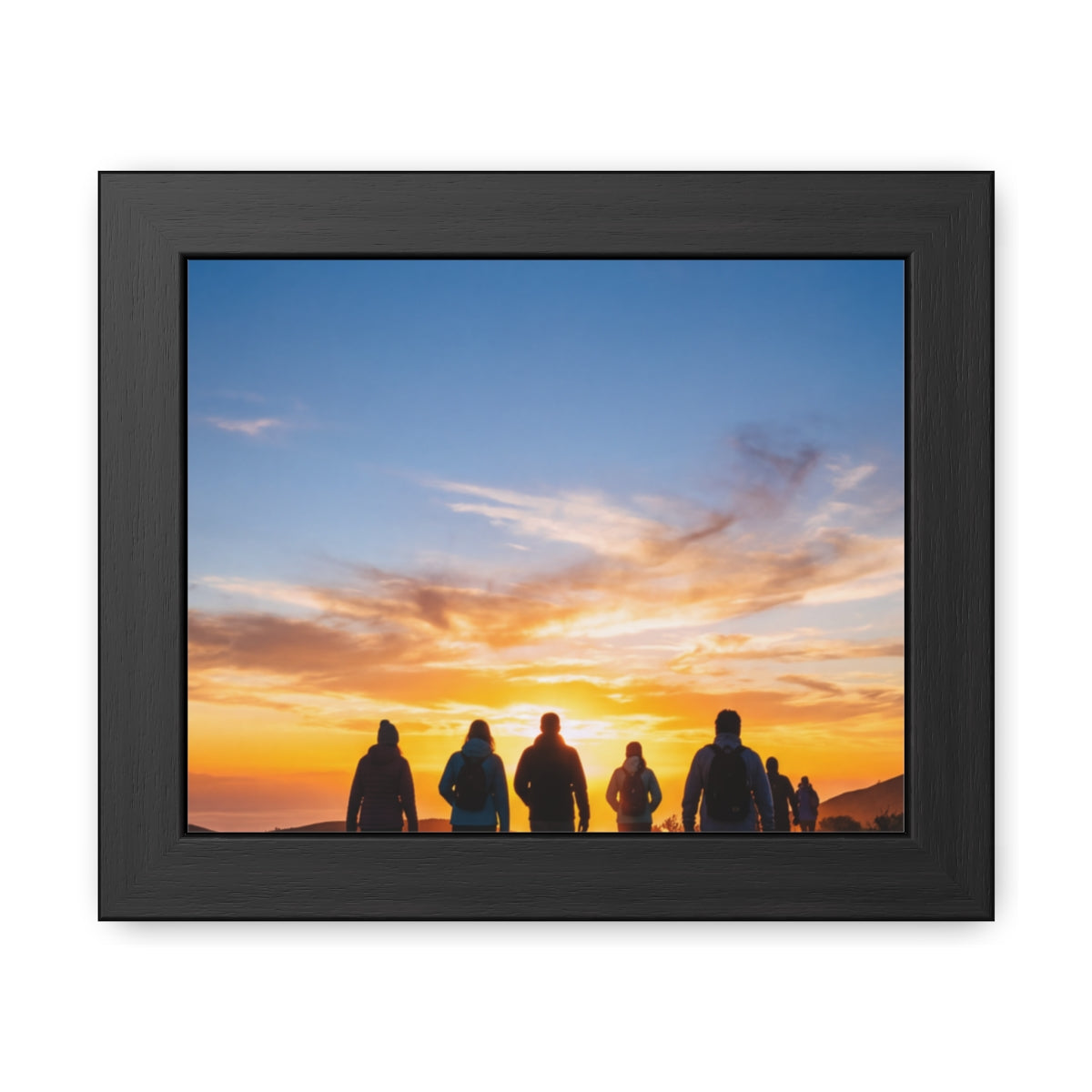 Framed Poster - Sunset Silhouette