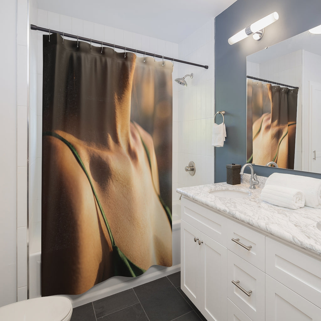 Shower Curtain - Golden Hour Oasis