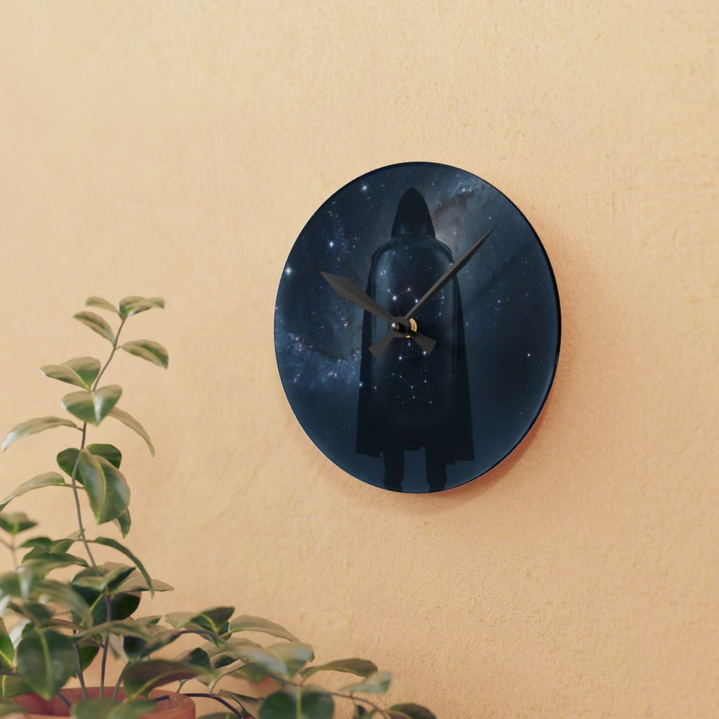 Acrylic Wall Clock - Orion Sentinel Cosmic Timekeeper |...