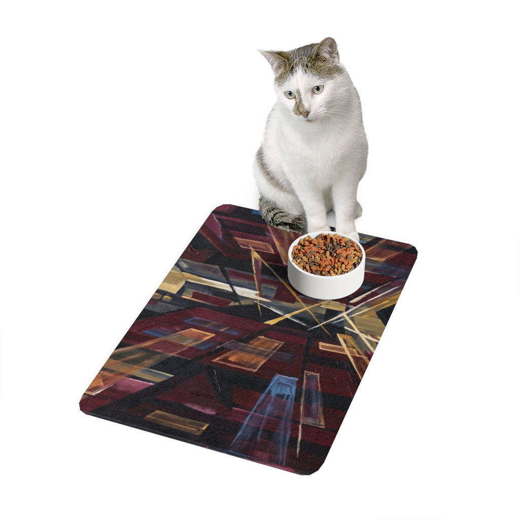 Pet Food Mat 12x18 - Urban Perspective | Echovira Gallery