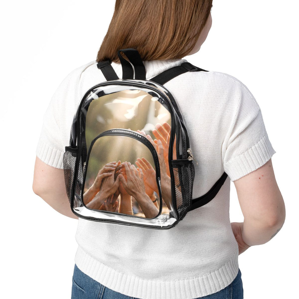 Clear Stadium Backpack - Golden Rays of Unity Wall Art |...