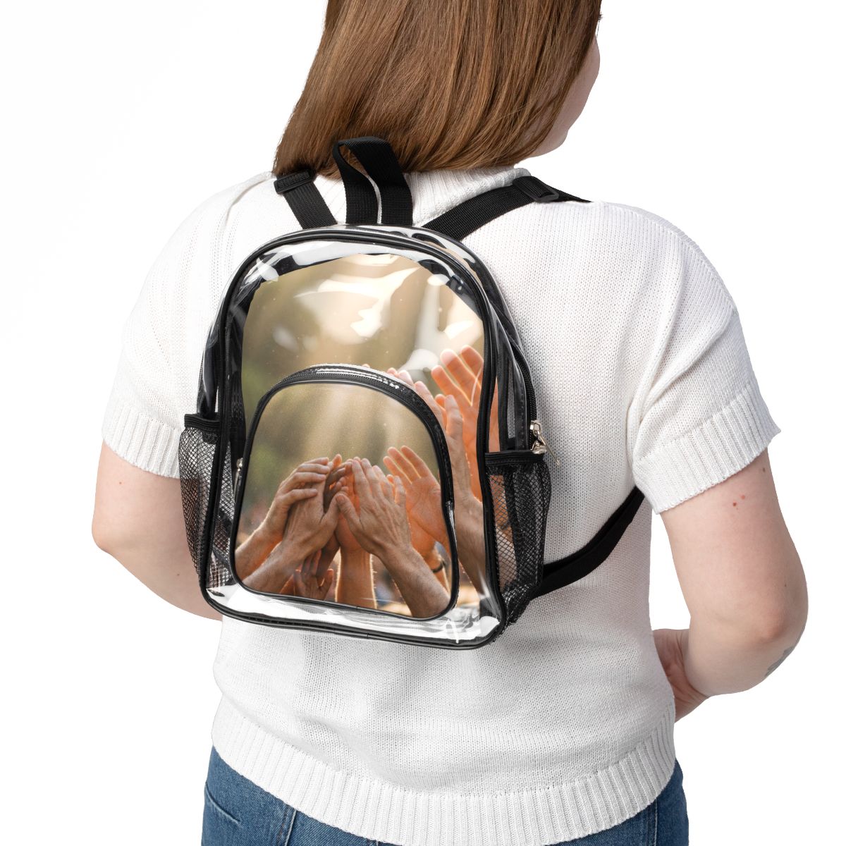 Clear Stadium Backpack - Golden Rays of Unity Wall Art |...