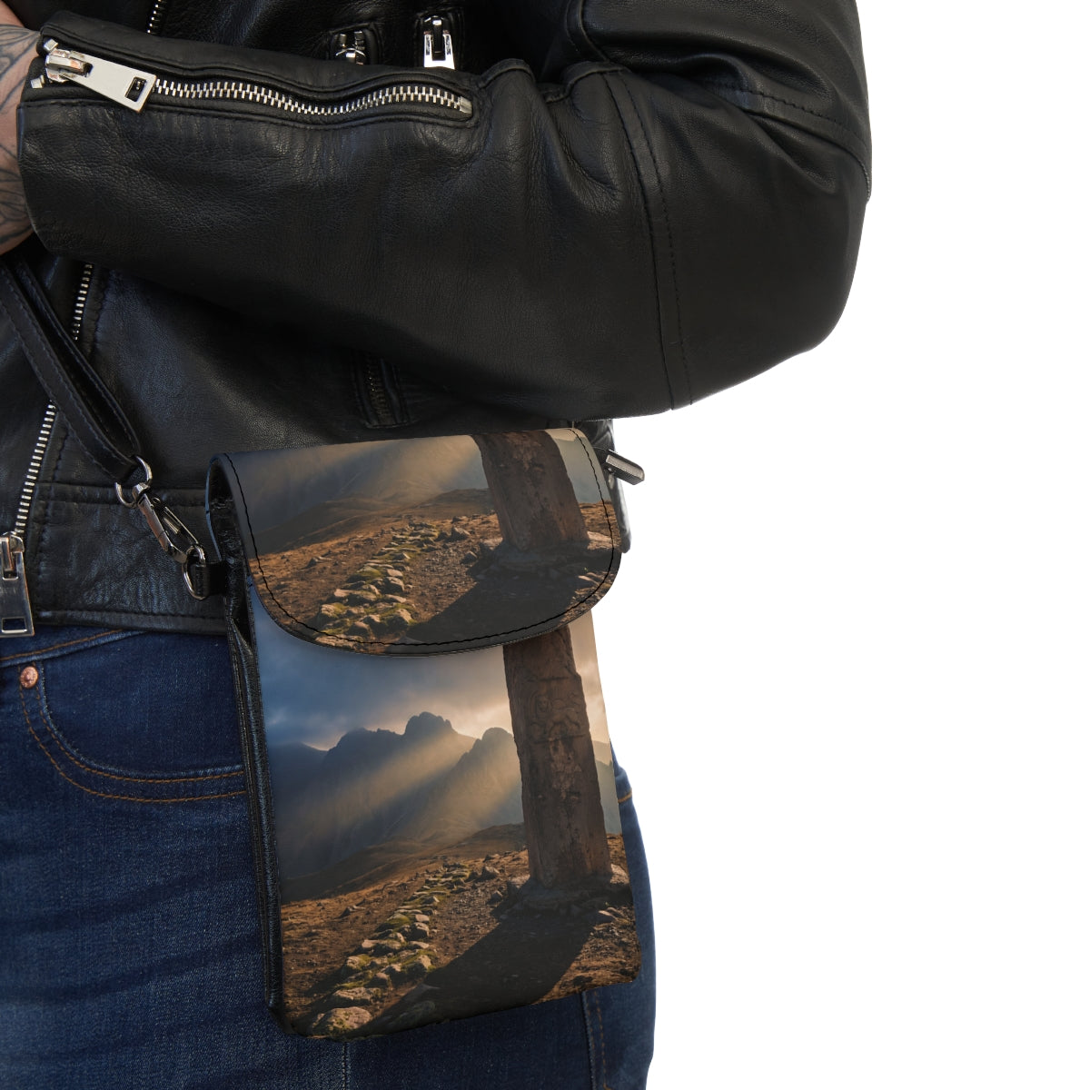 Small Cell Phone Wallet - Ruins