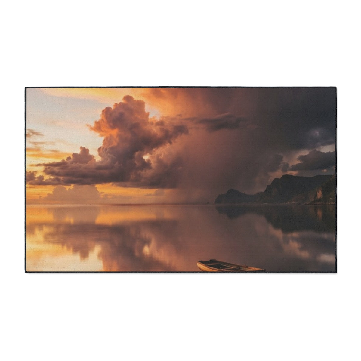 Heavy Duty Floor Mat - Golden Hour Serene Entry | Echovira...