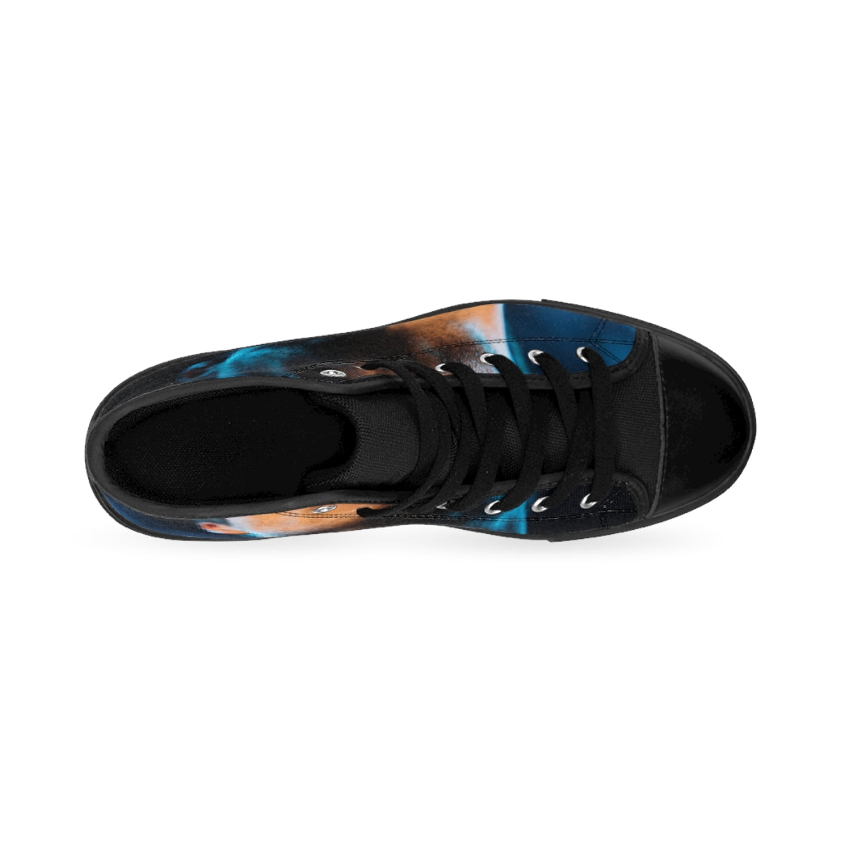 Women's Classic Sneakers - Neon Horizon Portrait | Echovira...