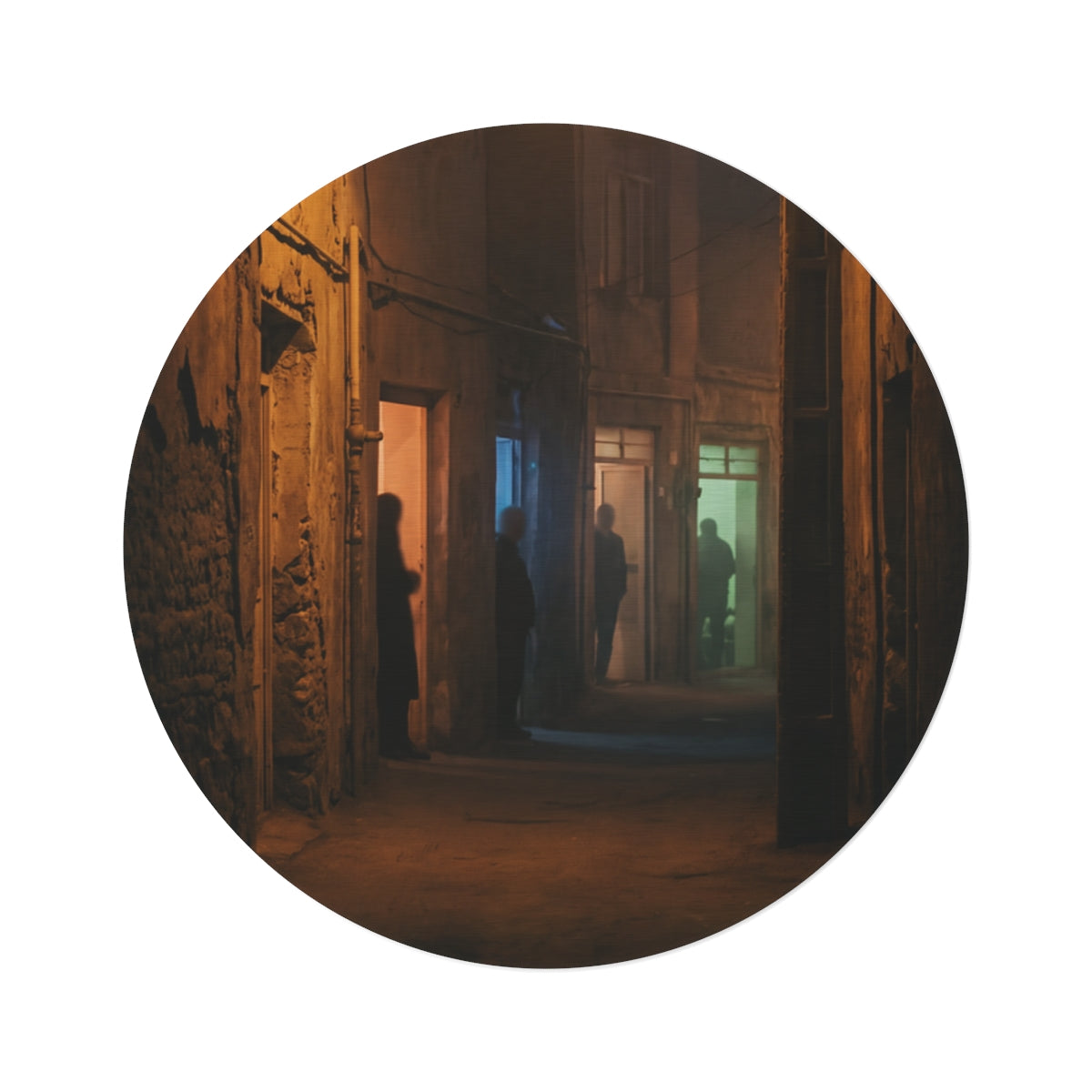 Round Rug - Circle of Shadow | Echovira Gallery