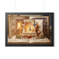 Framed Horizontal Poster - Storybook World — Black (14×11......